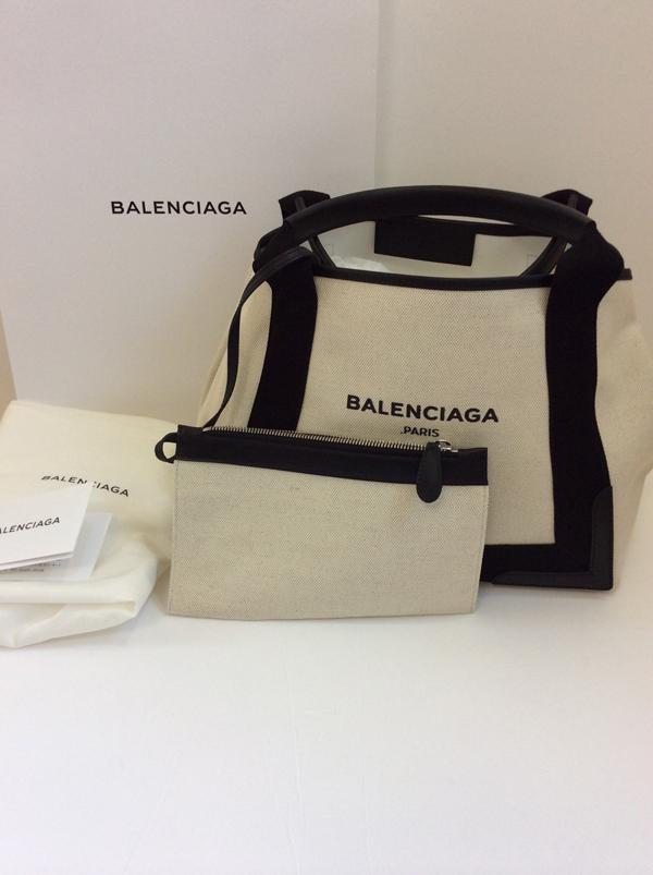 バレンシアガ トート コピー  Balenciagaトートバッグ コピー NAVY CABAS M 339936